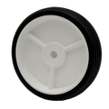 6" Wheel - 3 Spoke A Hub - Rib Tread (QTY 1)