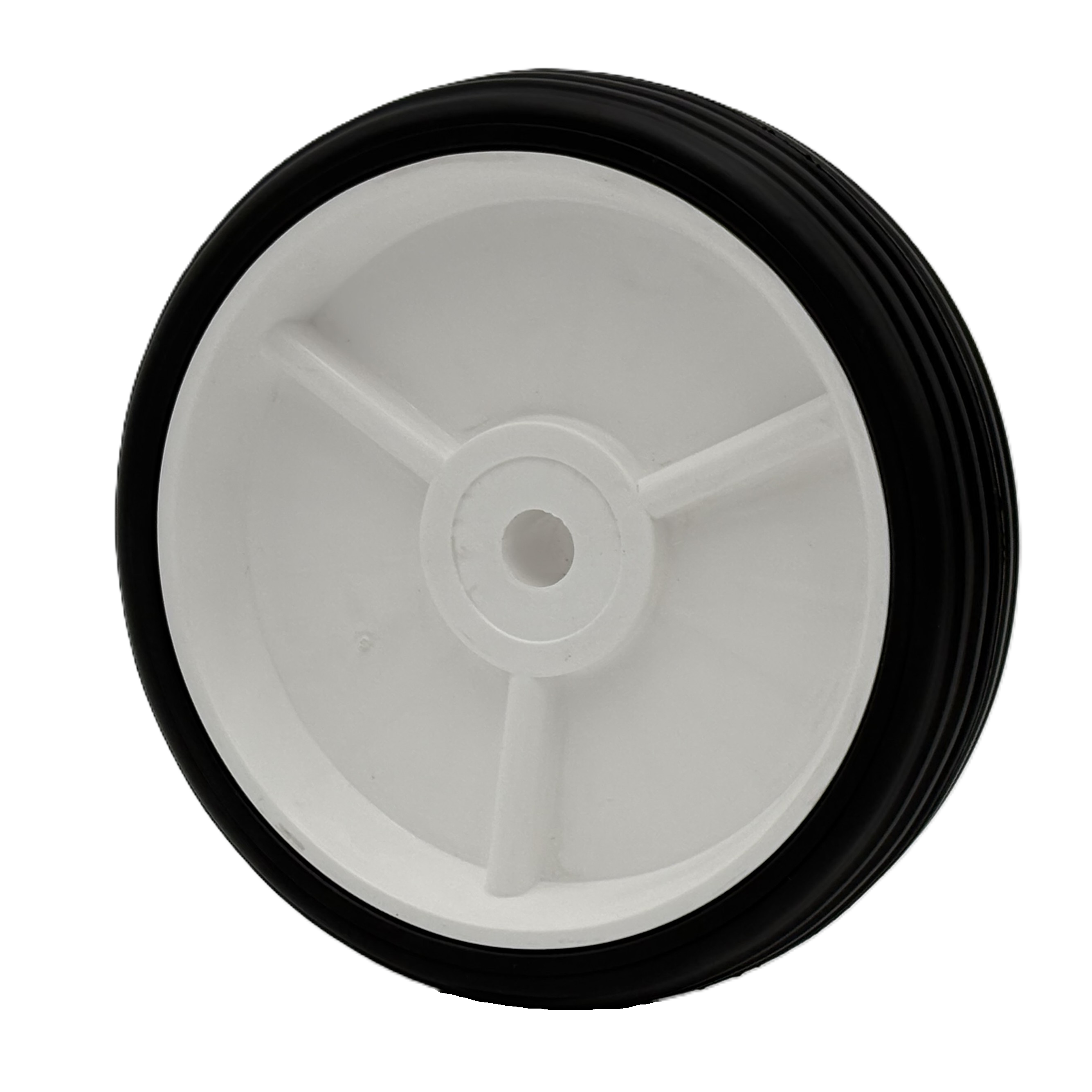 6" Wheel - 3 Spoke A Hub - Rib Tread (QTY 1)