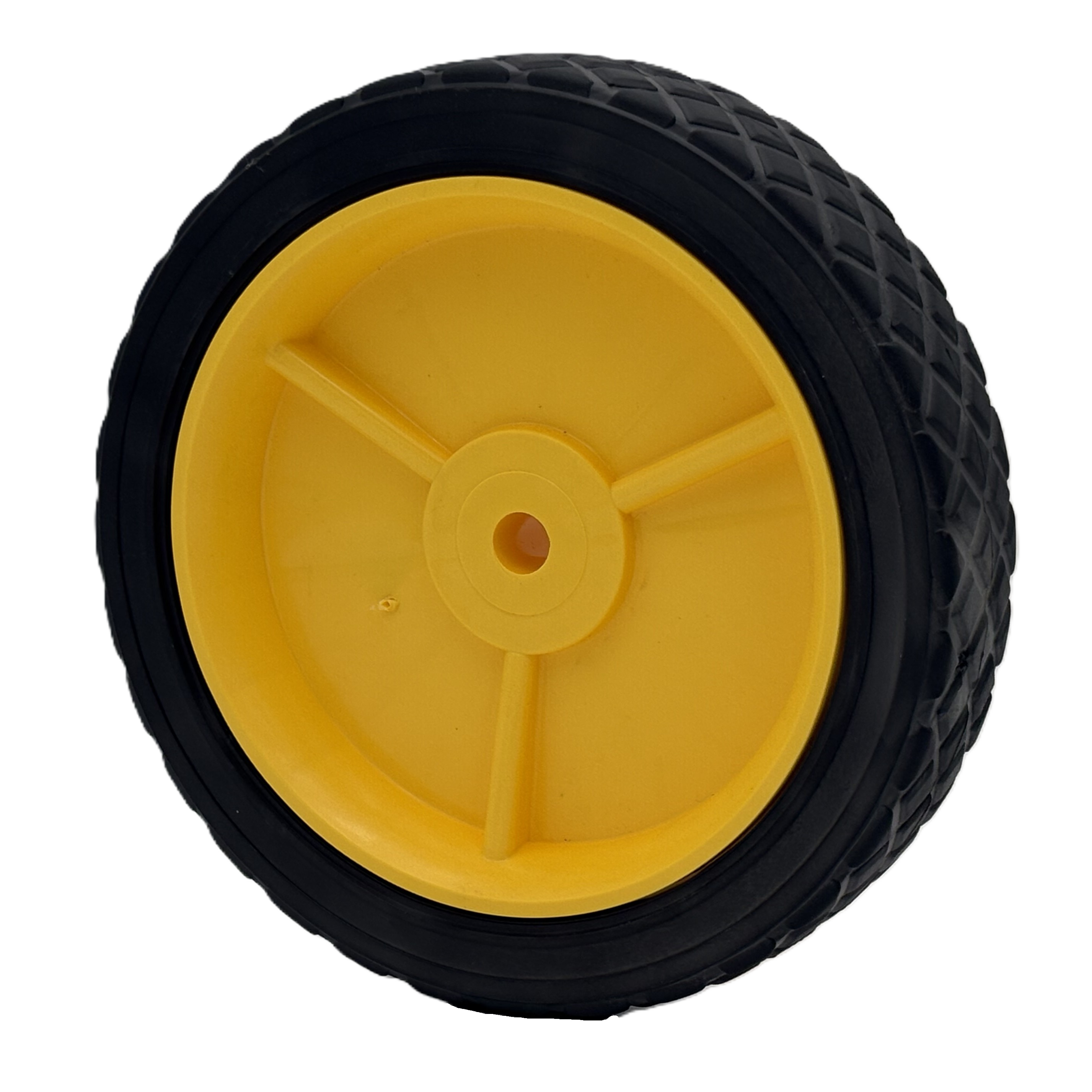 8" Wheel - 3 Spoke A Hub - Diamond Tread (QTY 1)