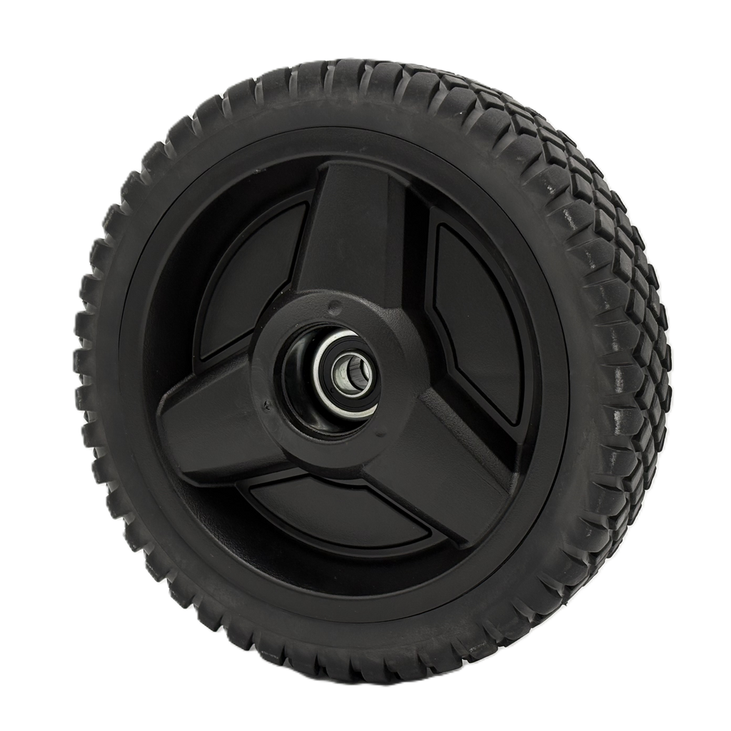 8" Wheel - Tri-Spoke Hub - Brick Tread (QTY 1)