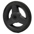 12" Wheel - Tri-Spoke Hub - Brick Tread (QTY 1)