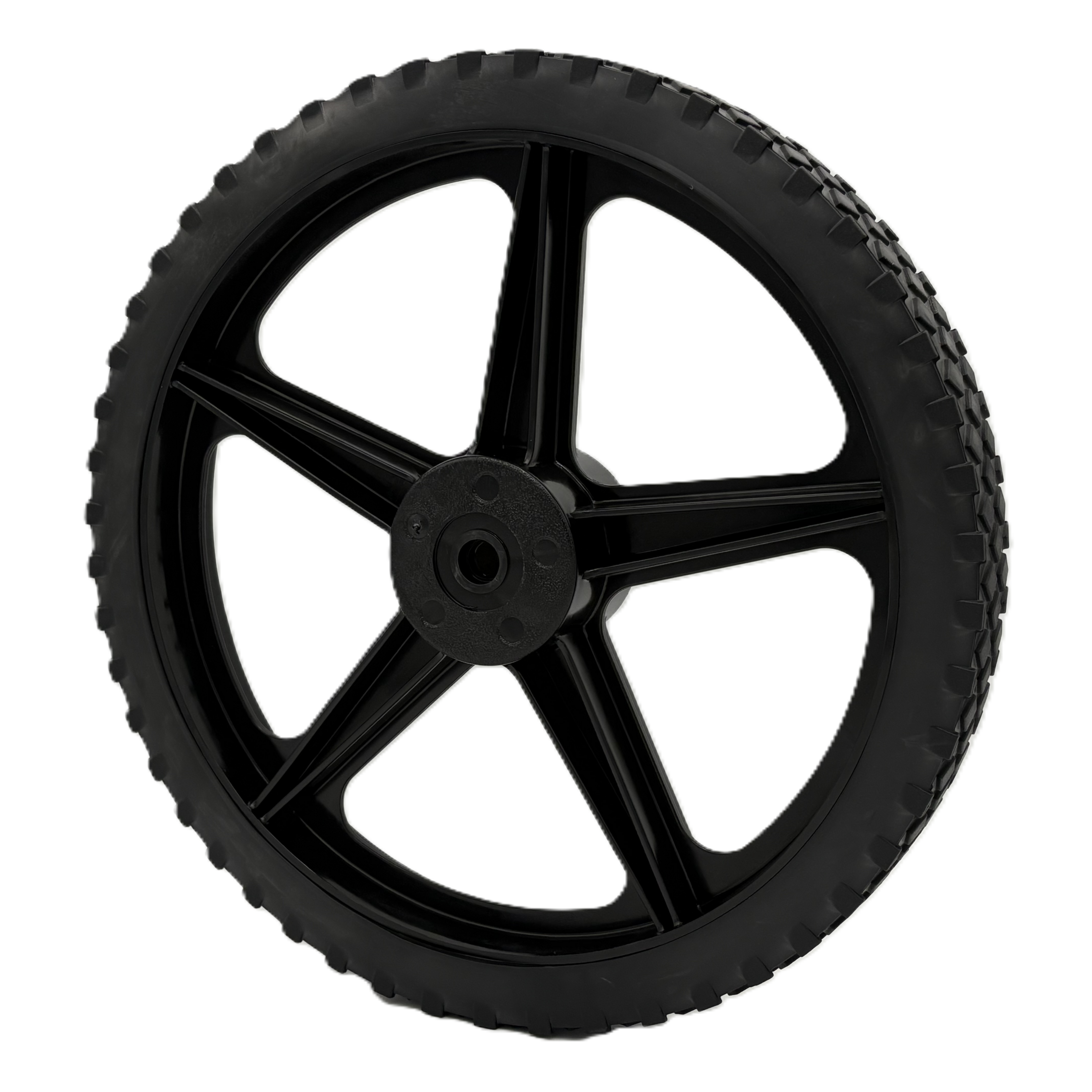 14" Wheel - 5 Spoke Hub - Diamond Tread (QTY 1)
