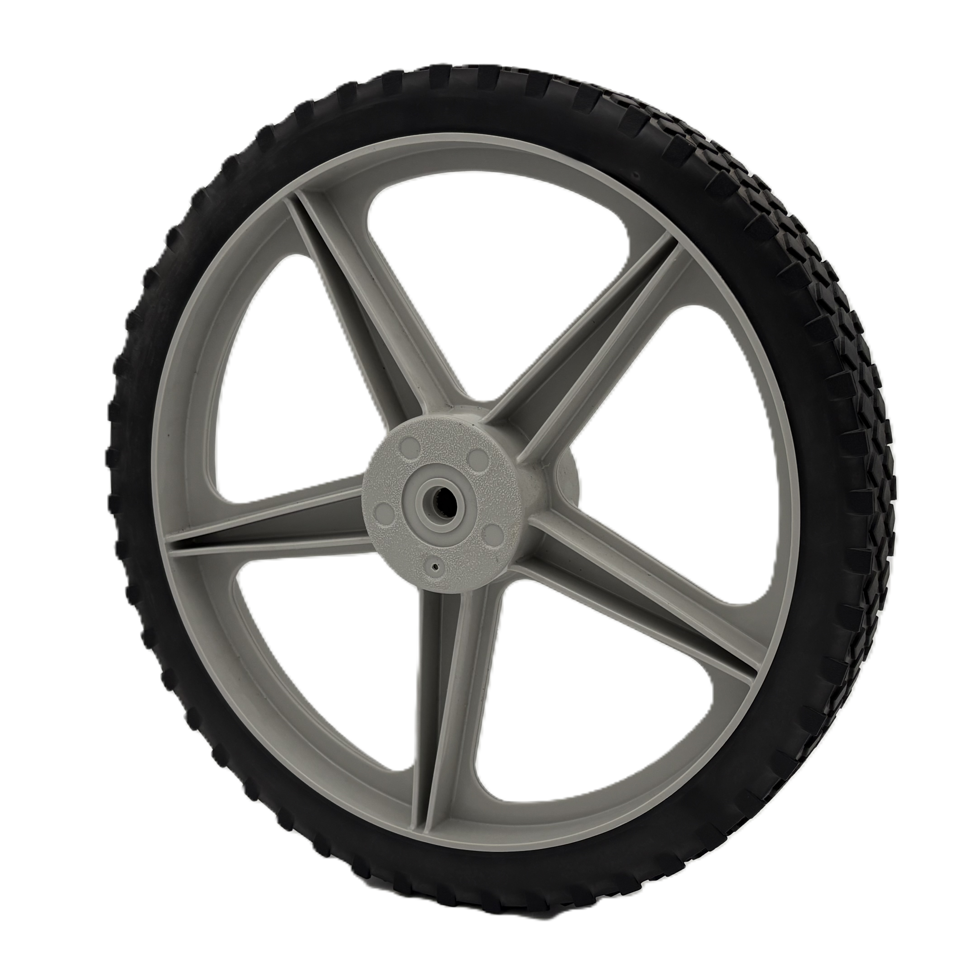 14" Wheel - 5 Spoke Hub - Diamond Tread (QTY 1)